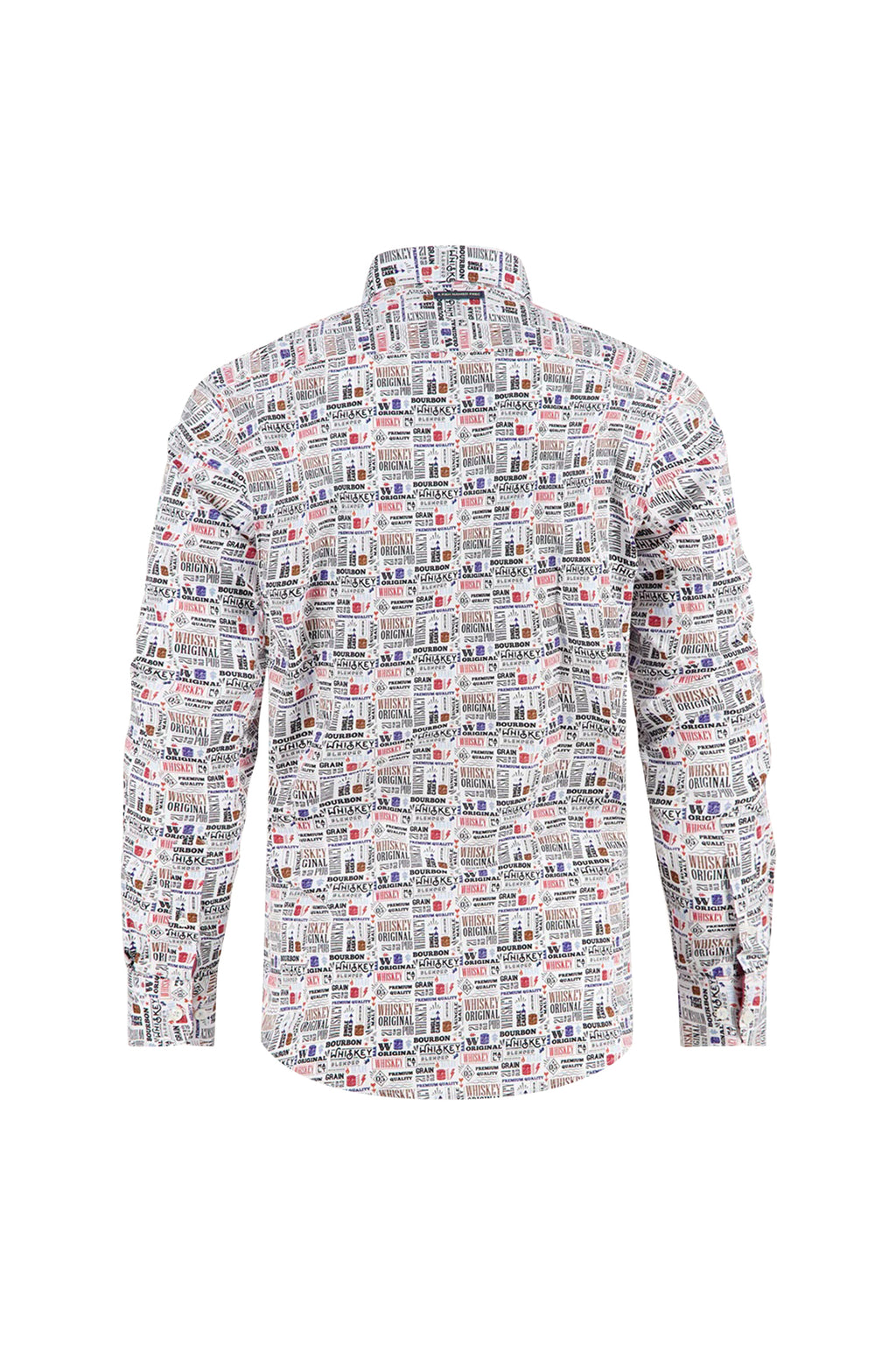 A Fish Named Fred Liquor Text LS Shirt Off-White