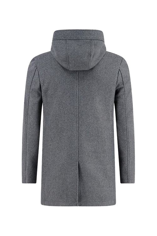 A Fish Named Fred Duffle Coat Dark Grey