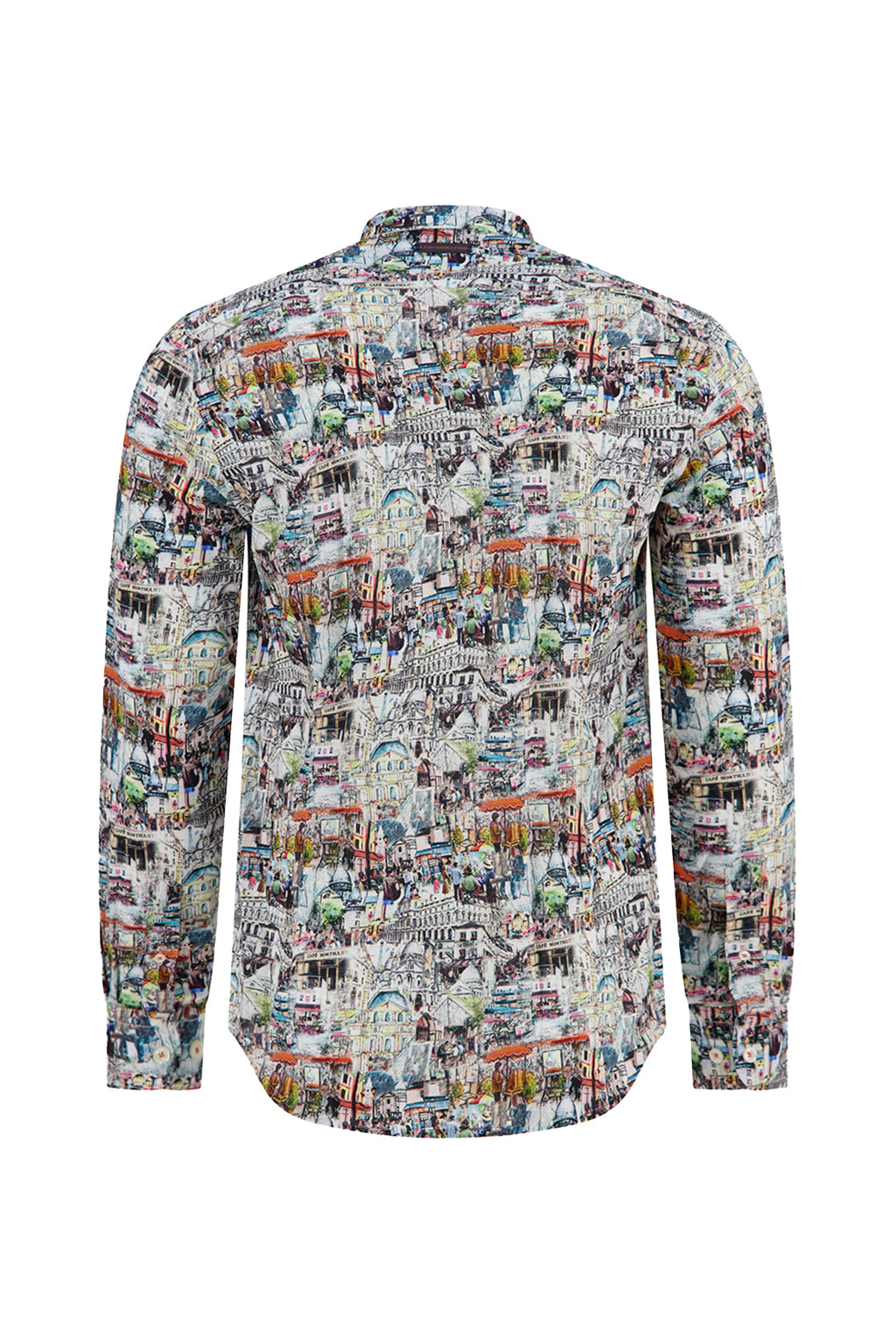 A Fish Named Fred Sketch LS Casual Shirt Multi