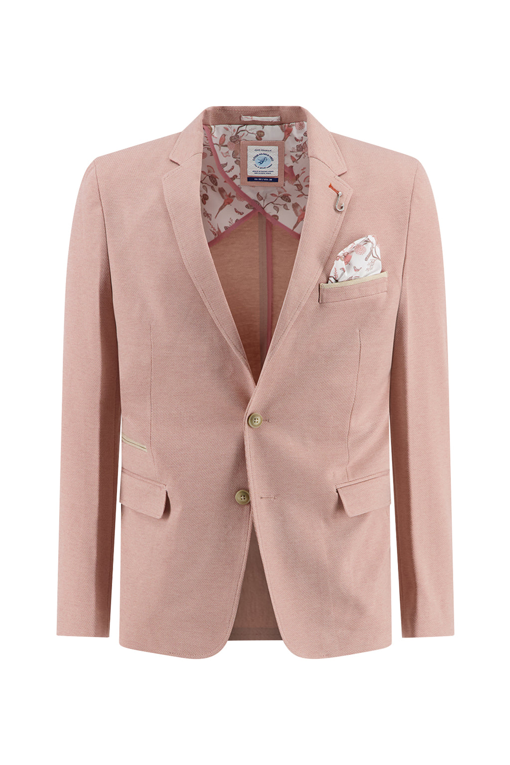 A Fish Named Fred Melange Pique Plain Sports Coat Rose Pink