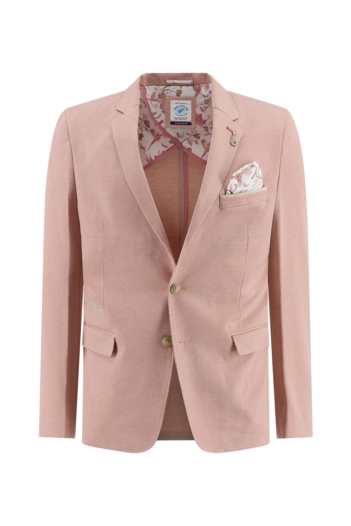 A Fish Named Fred Melange Pique Plain Sports Coat Rose Pink