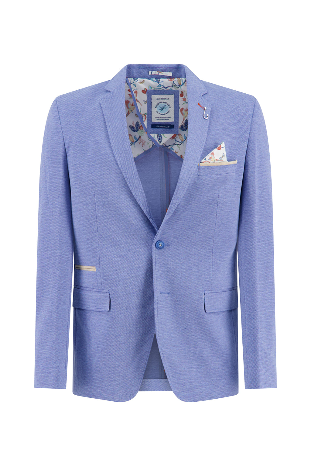 A Fish Named Fred Melange Pique Plain Sports Coat Light Blue