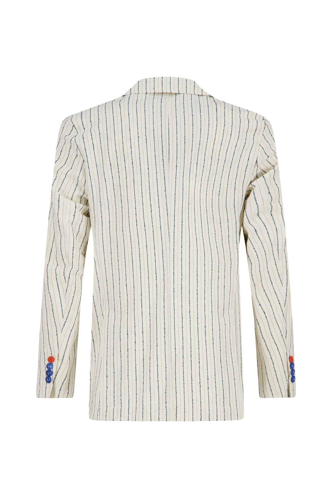 A Fish Named Fred Striped Sports Coat White/Navy