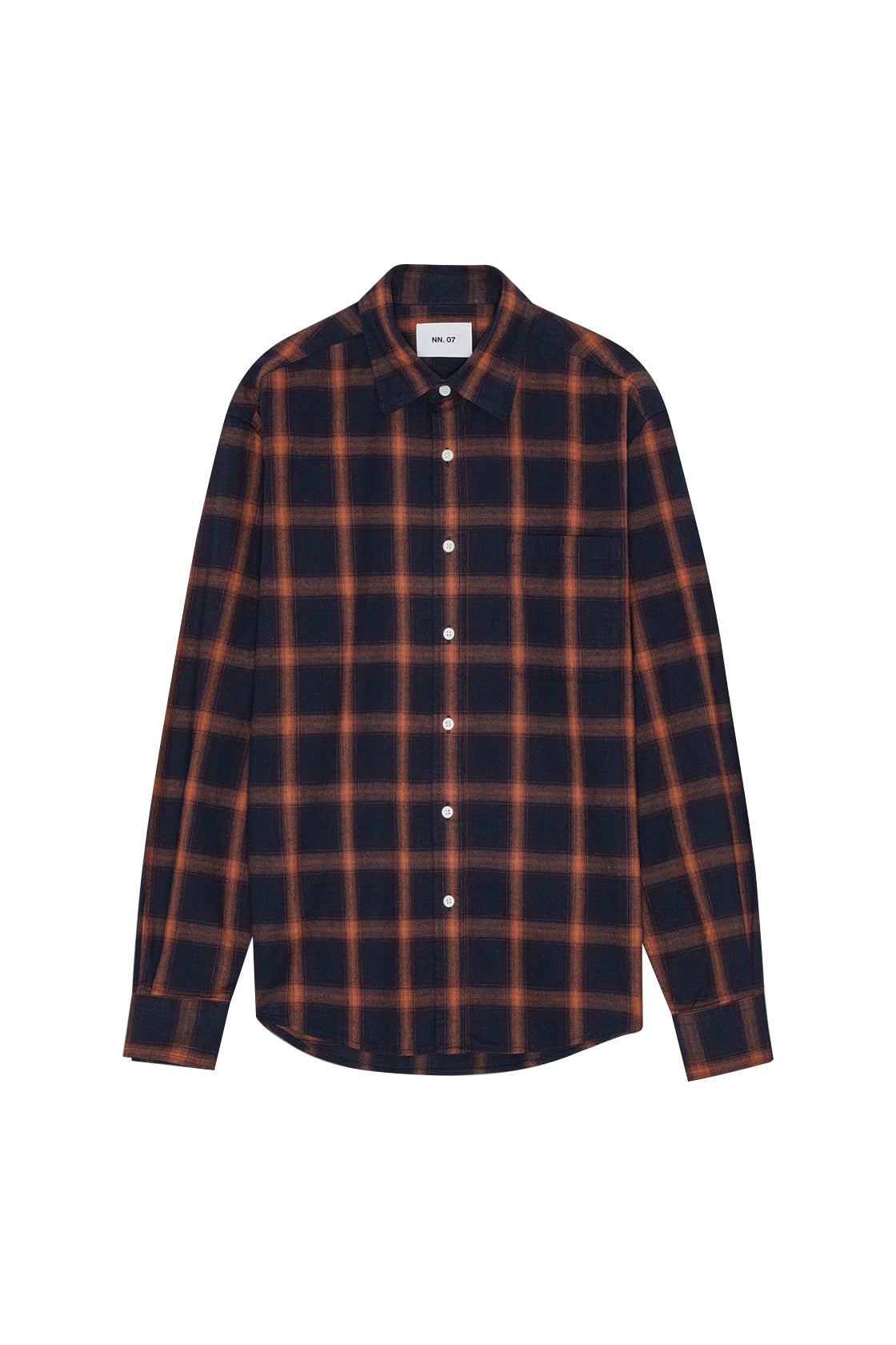 NN07 Deon 5465 Button Up LS Shirt Marine Check