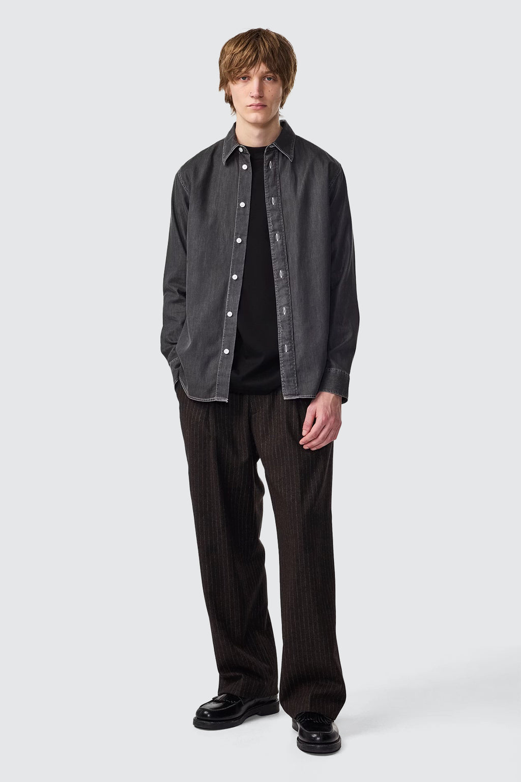 NN07 Colby 5765 Denim LS Shirt Grey Denim