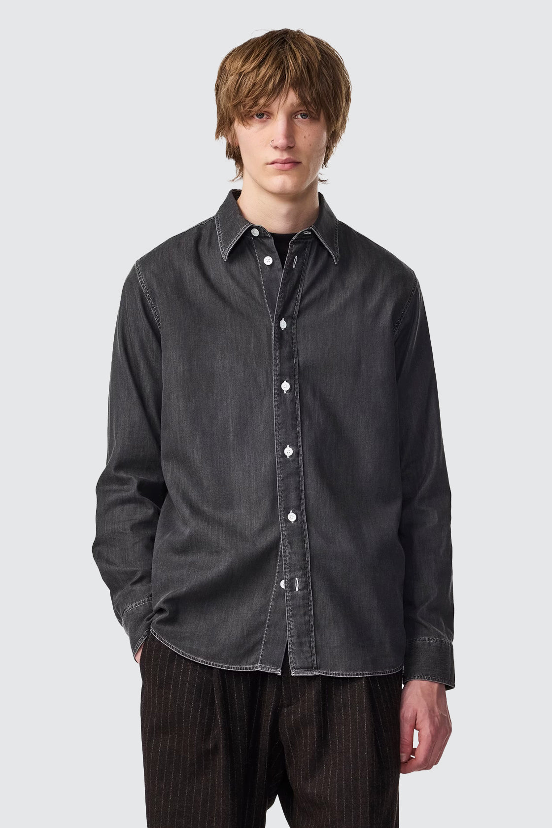NN07 Colby 5765 Denim LS Shirt Grey Denim