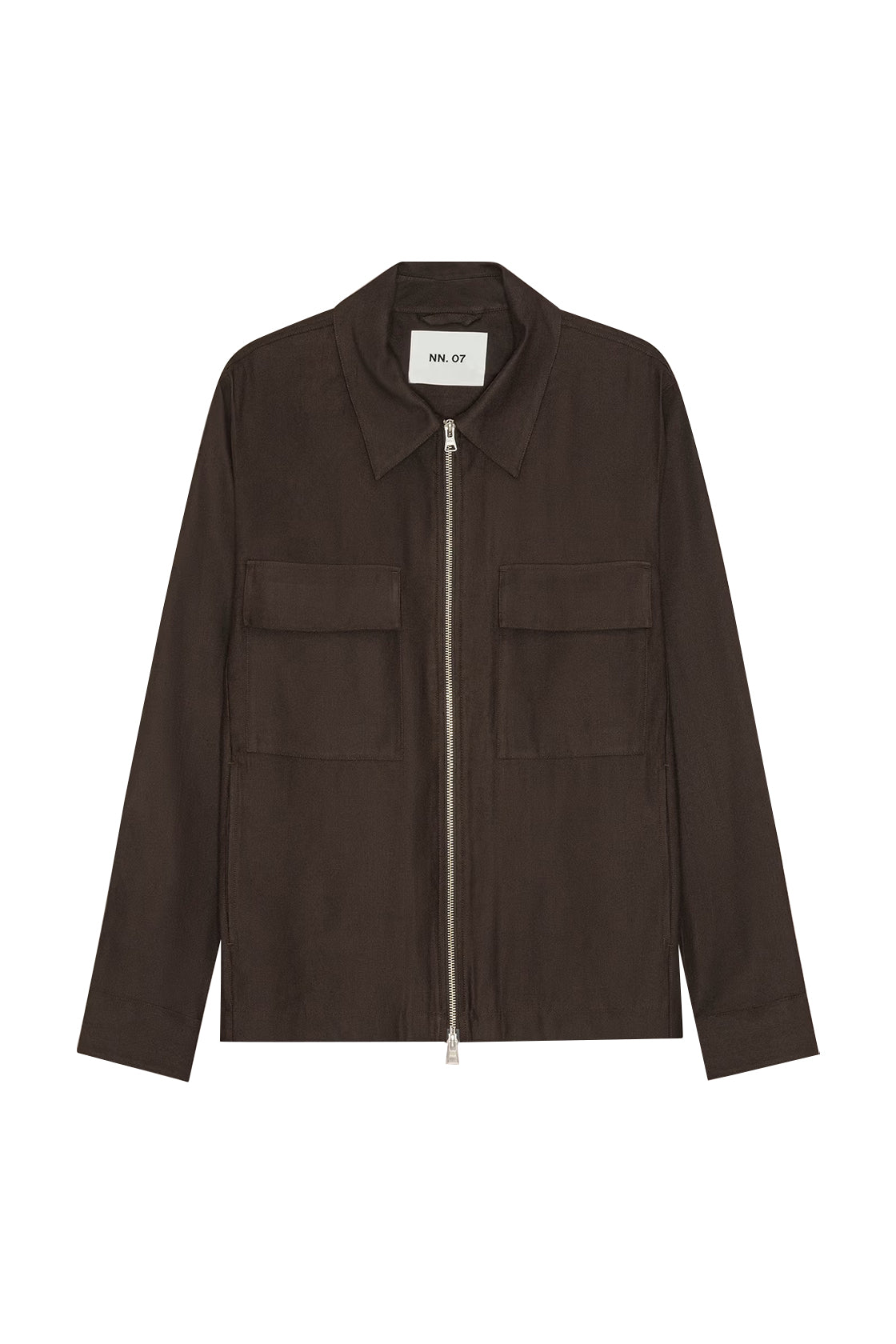 NN.07 1808 Alban Zip Jacket Deep Truffle