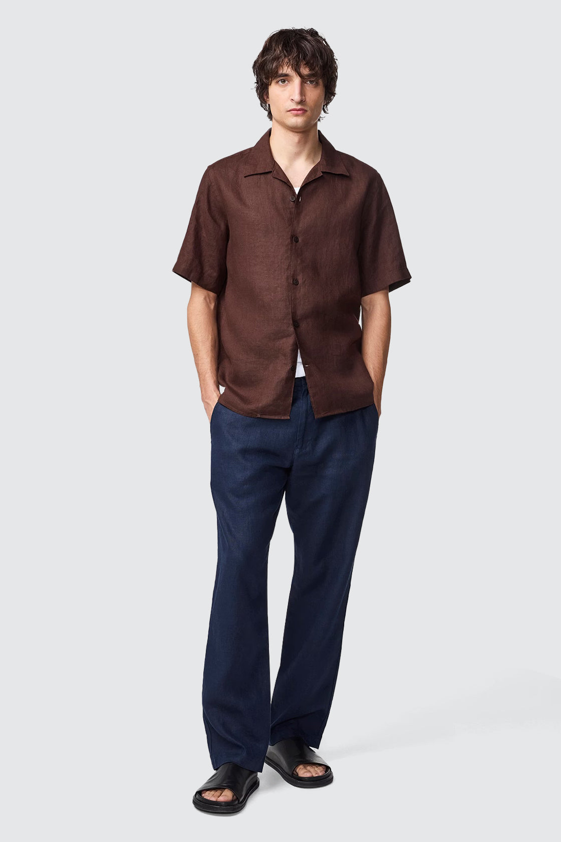 NN07 Julio SS Shirt Coffee