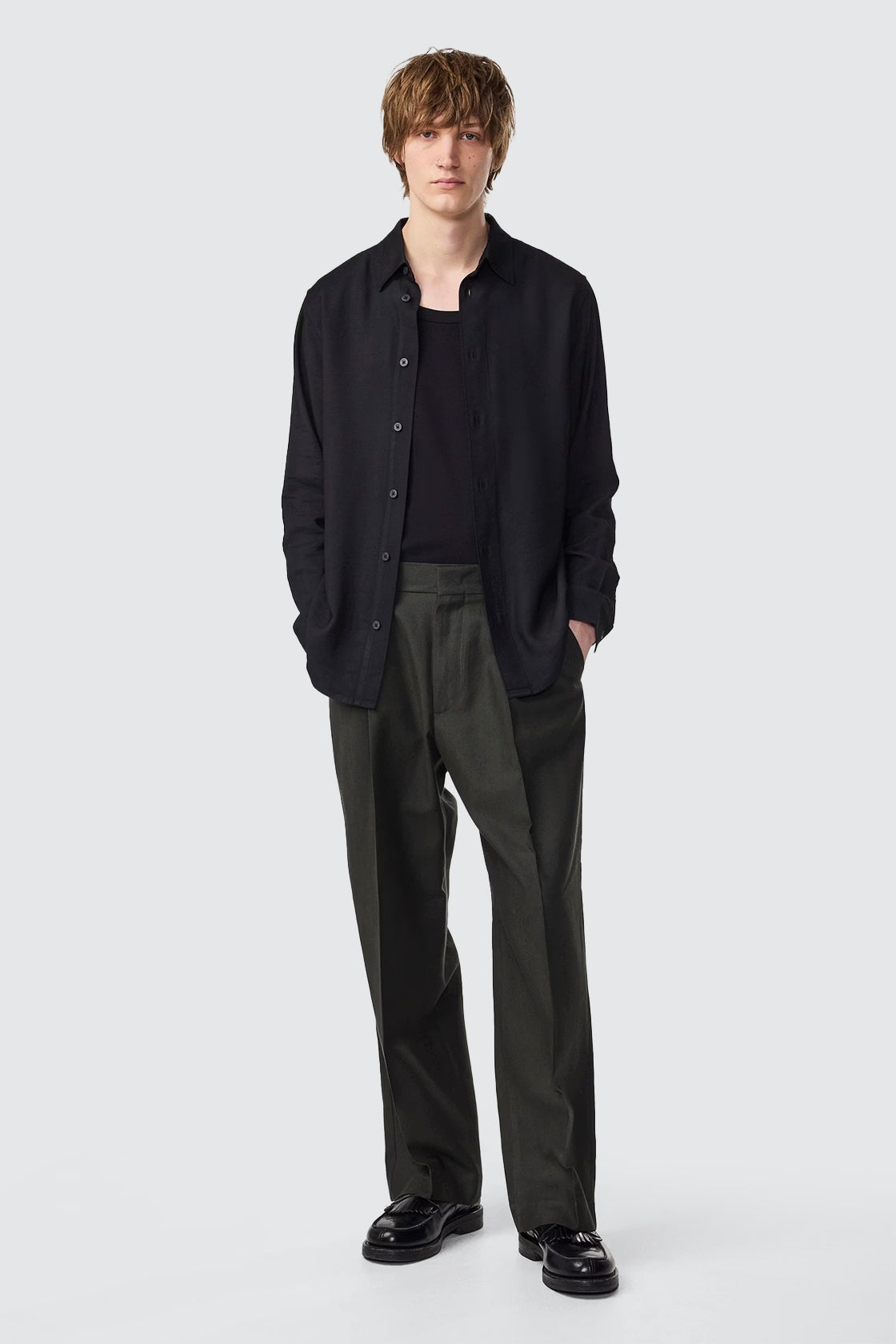 NN07 Colby 5027 Sporty LS Shirt Black