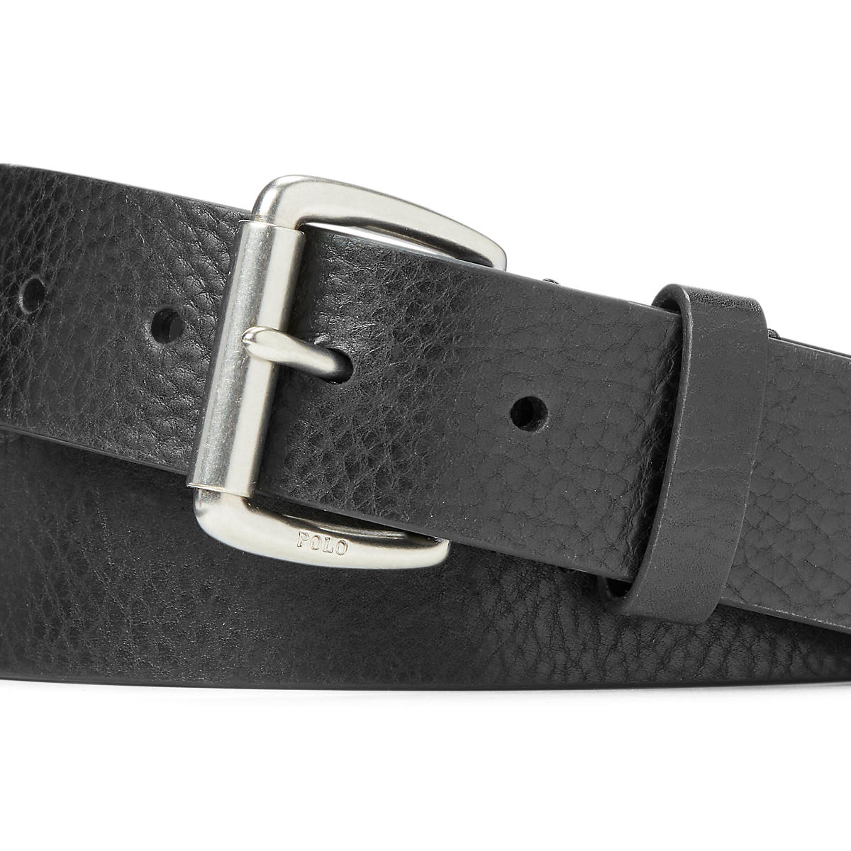Polo Ralph Lauren Dress Leather Belt Black