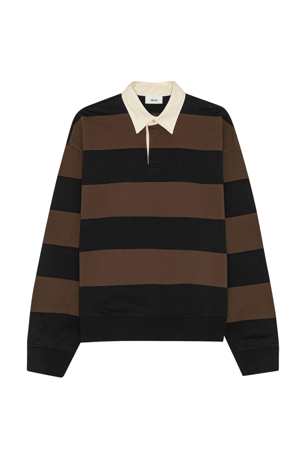 NN.07 30043 David LS Polo Brown Stripe