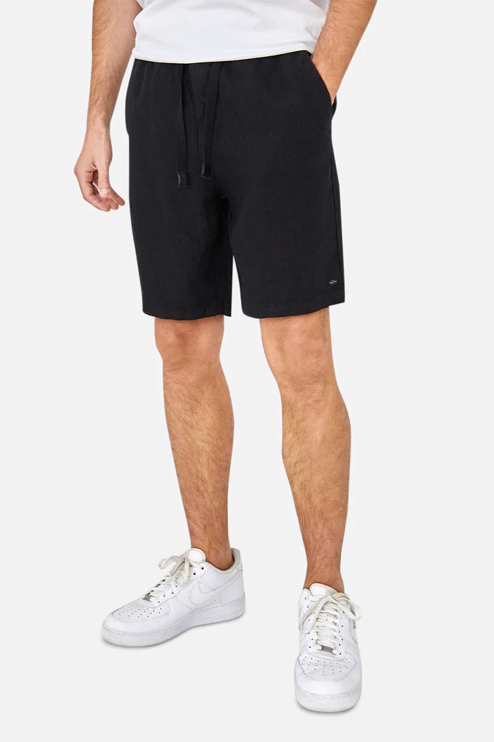 Industrie The Baller Linen Short Black