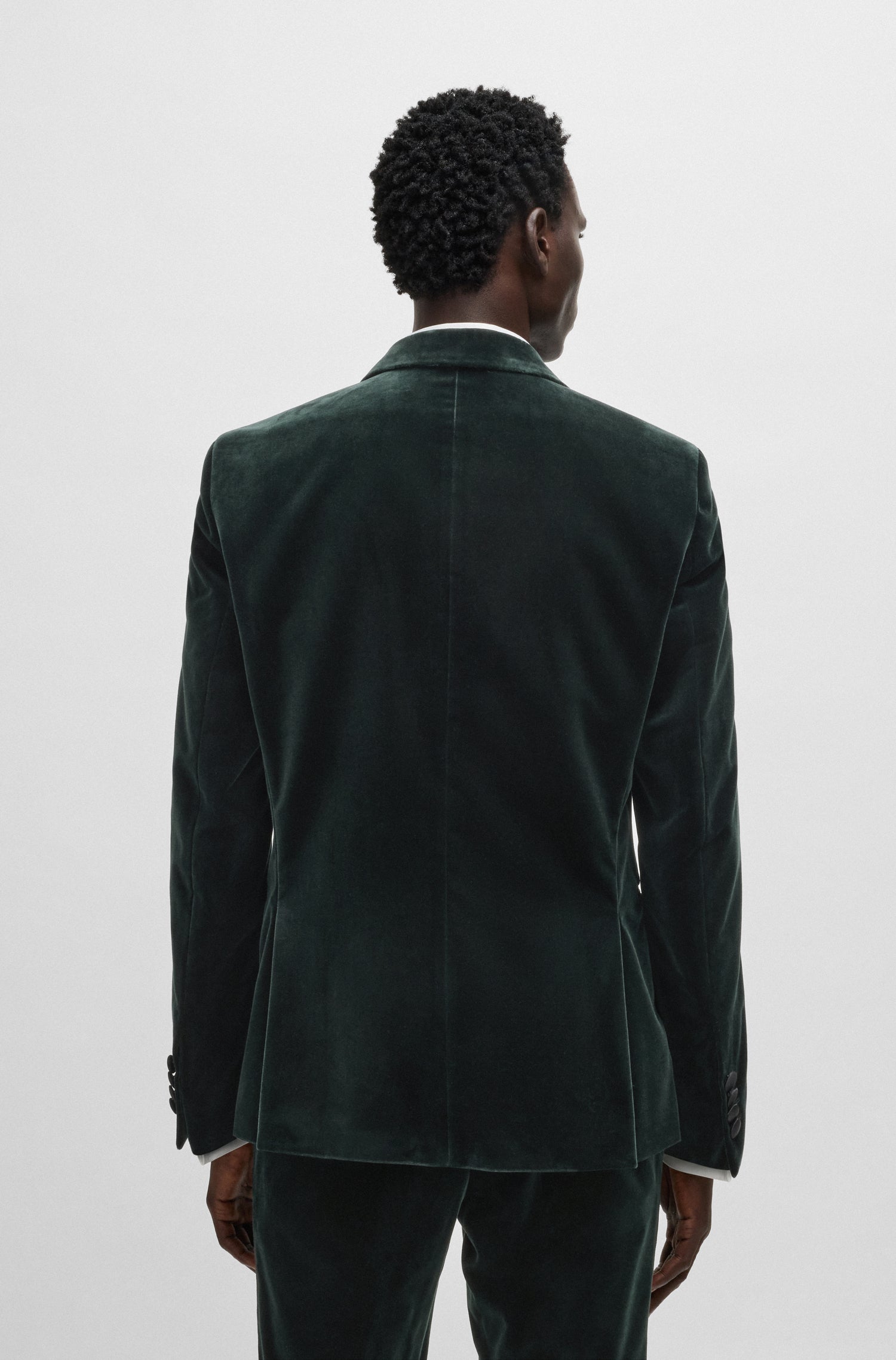 Hugo Boss Hutson Tux Jacket Open Green