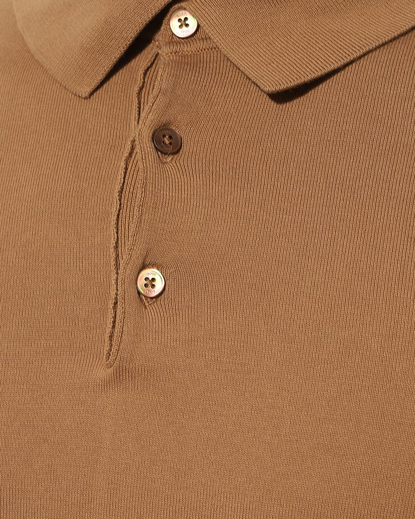 Hugo Boss Gemello LS Polo Open Brown