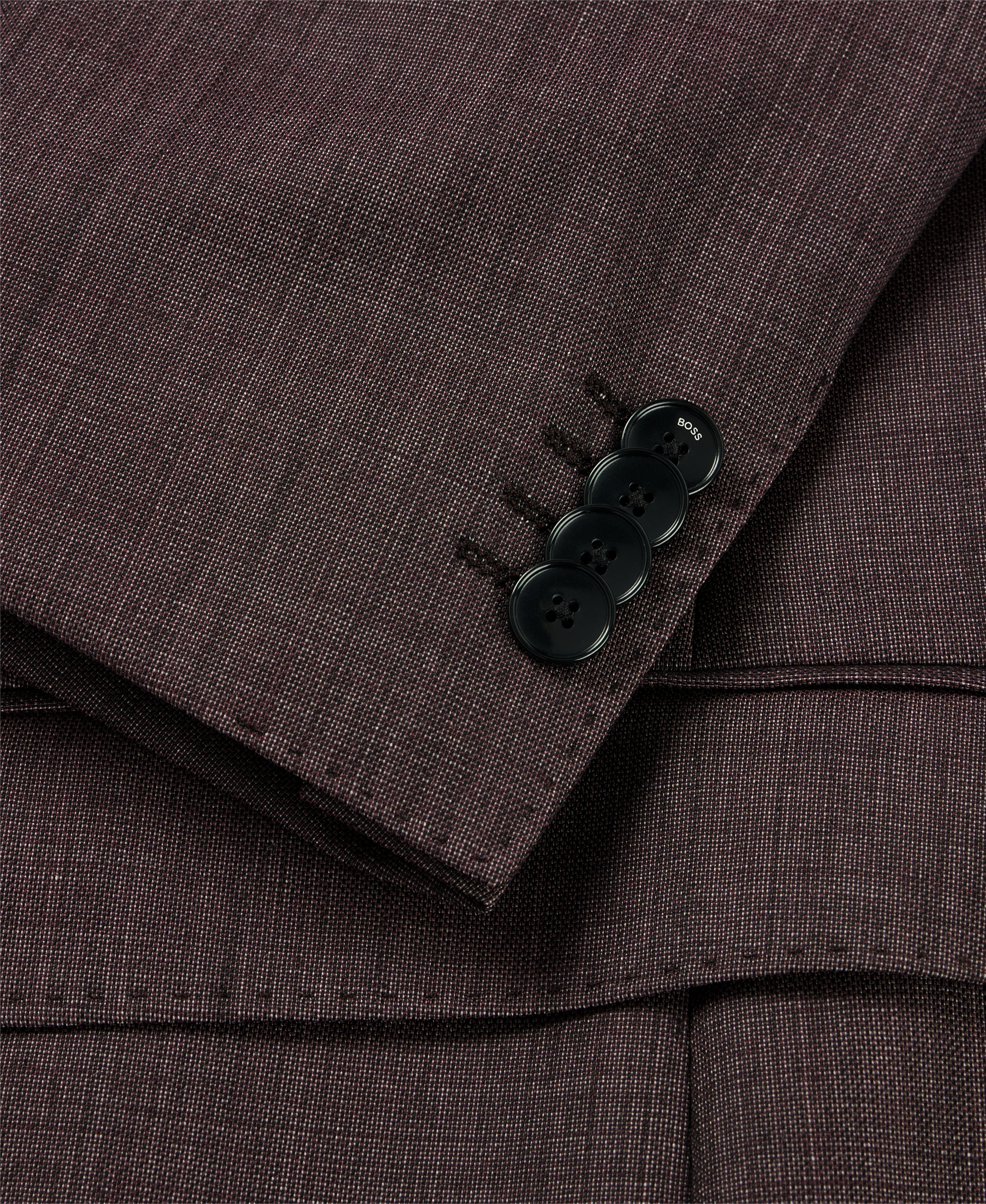 Hugo Boss H-Huge 3pc Suit Dk Red