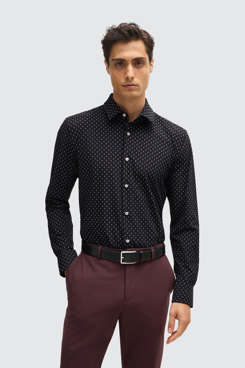 Hugo Boss Hank Kent Slim Shirt Black
