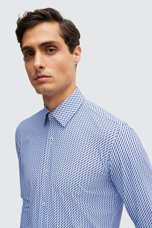 Hugo Boss Hank Kent Slim Shirt Light Pastel Blue