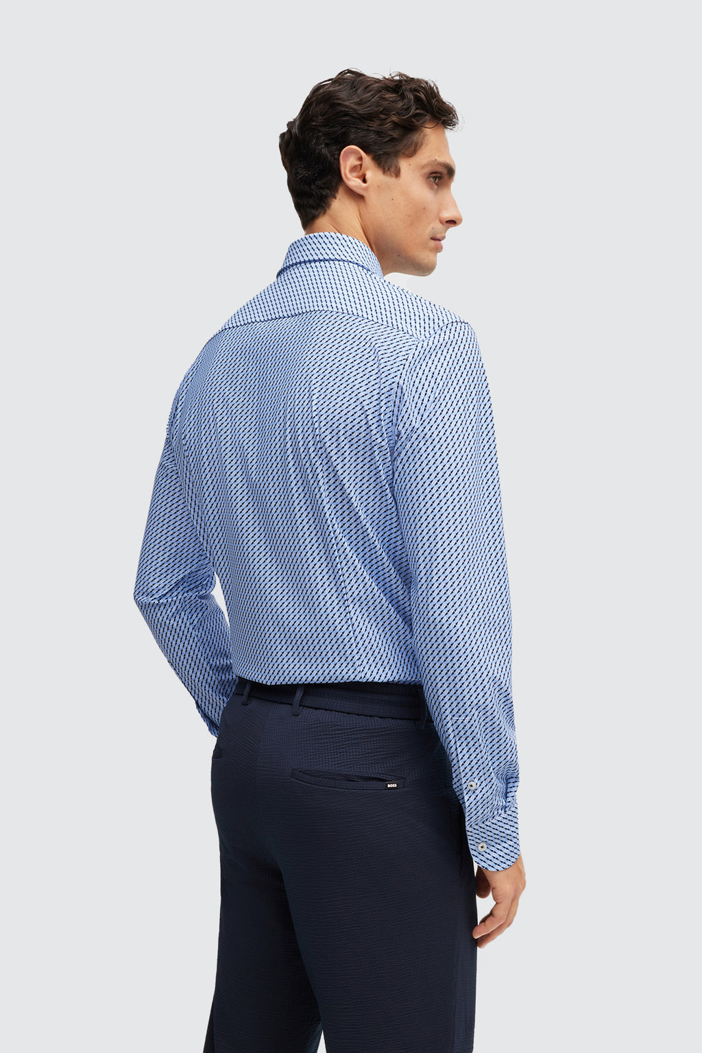 Hugo Boss Hank Kent Slim Shirt Light Pastel Blue