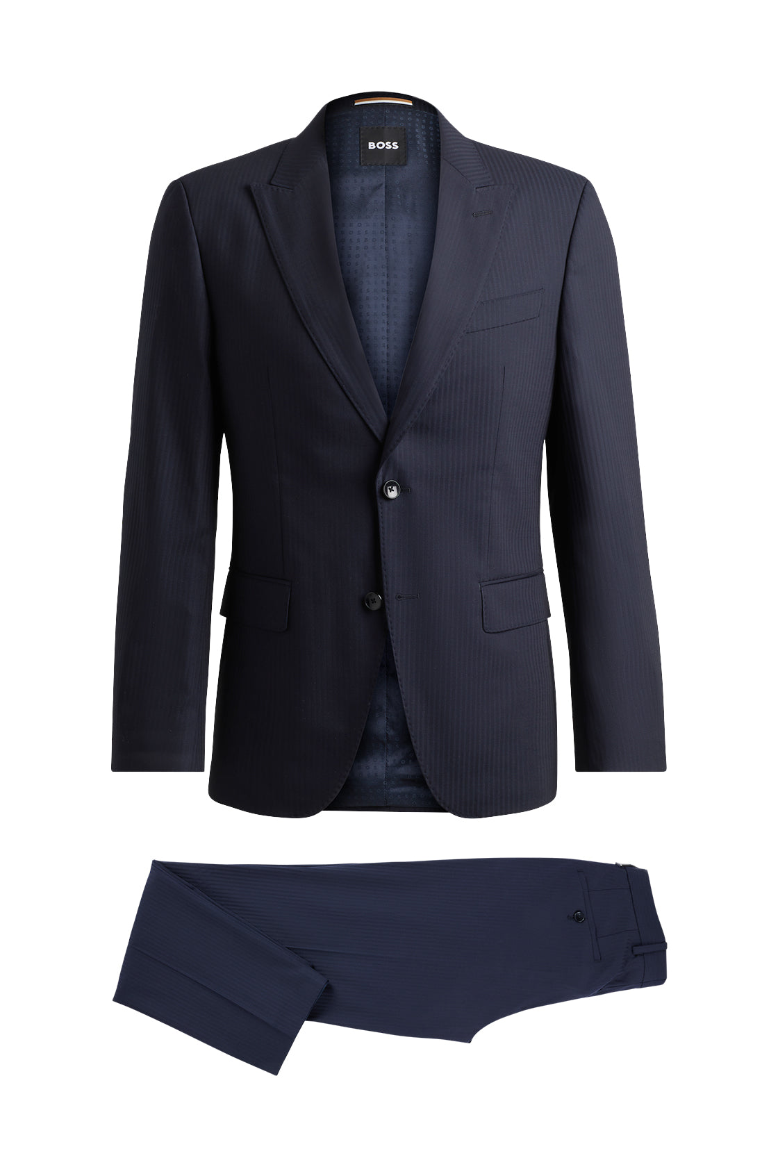 Hugo Boss Huge Peak Suit Dark Blue