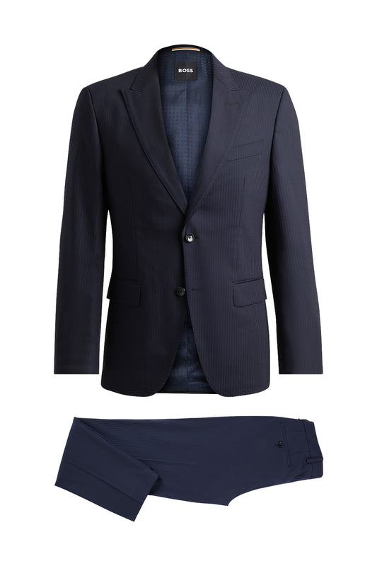 Hugo Boss Huge Peak Suit Dark Blue