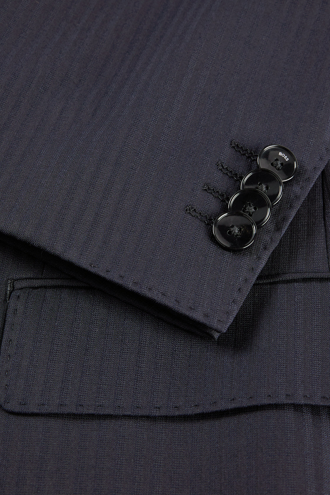 Hugo Boss Huge Peak Suit Dark Blue