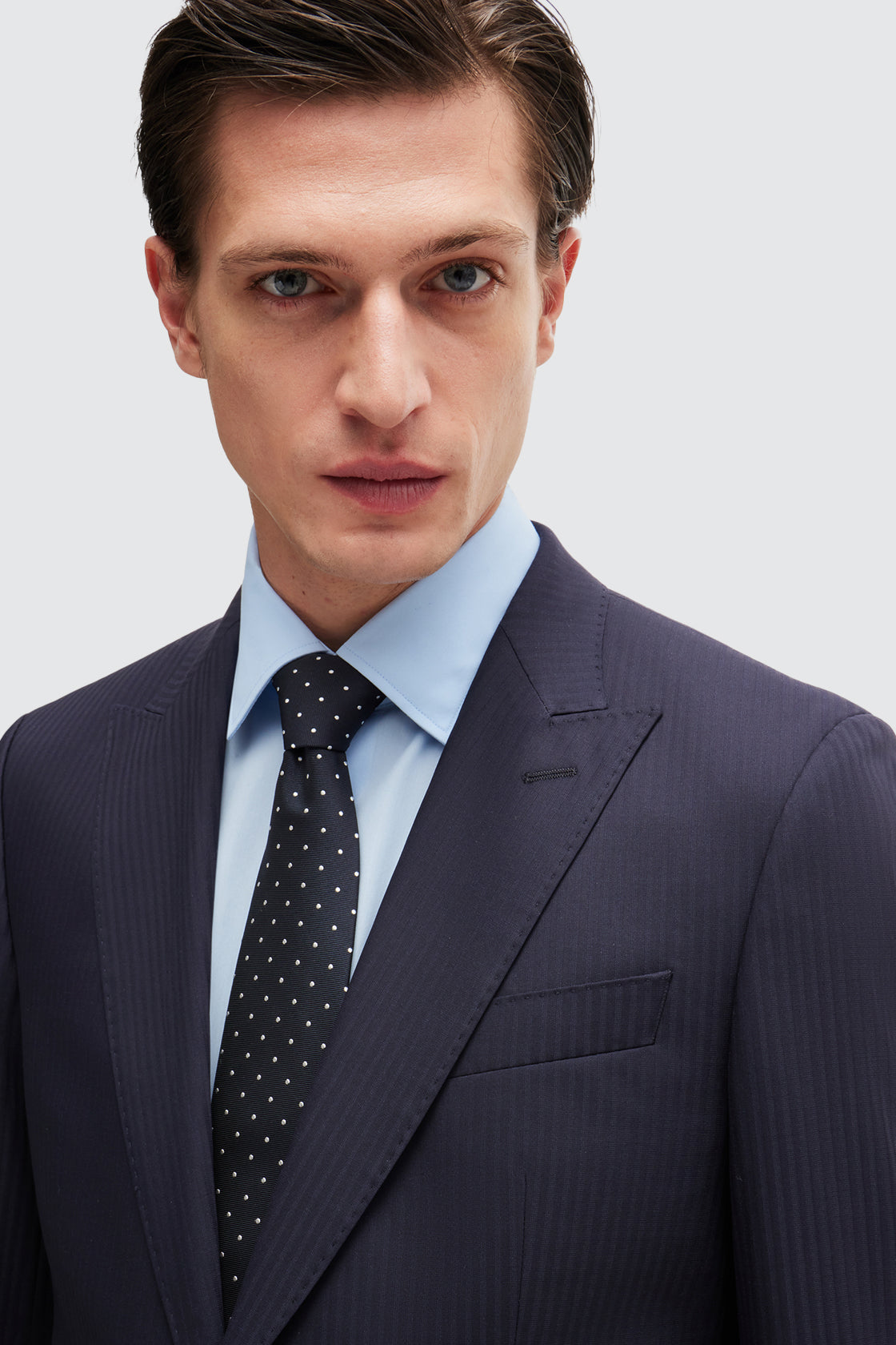 Hugo Boss Huge Peak Suit Dark Blue
