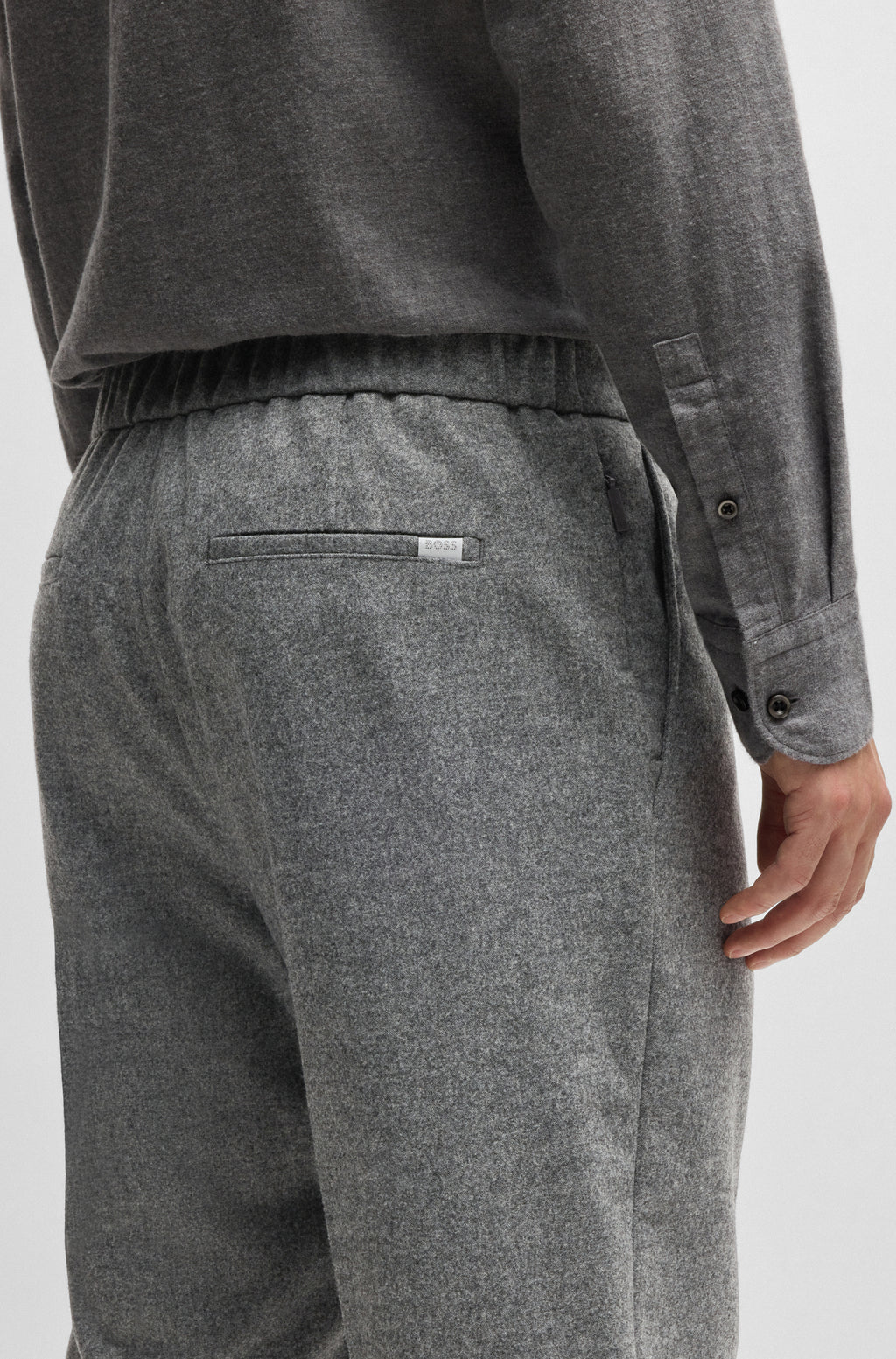 Hugo Poss Prian Trouser Silver