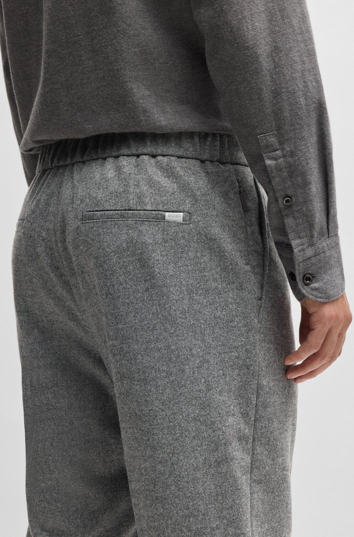 Hugo Poss Prian Trouser Silver