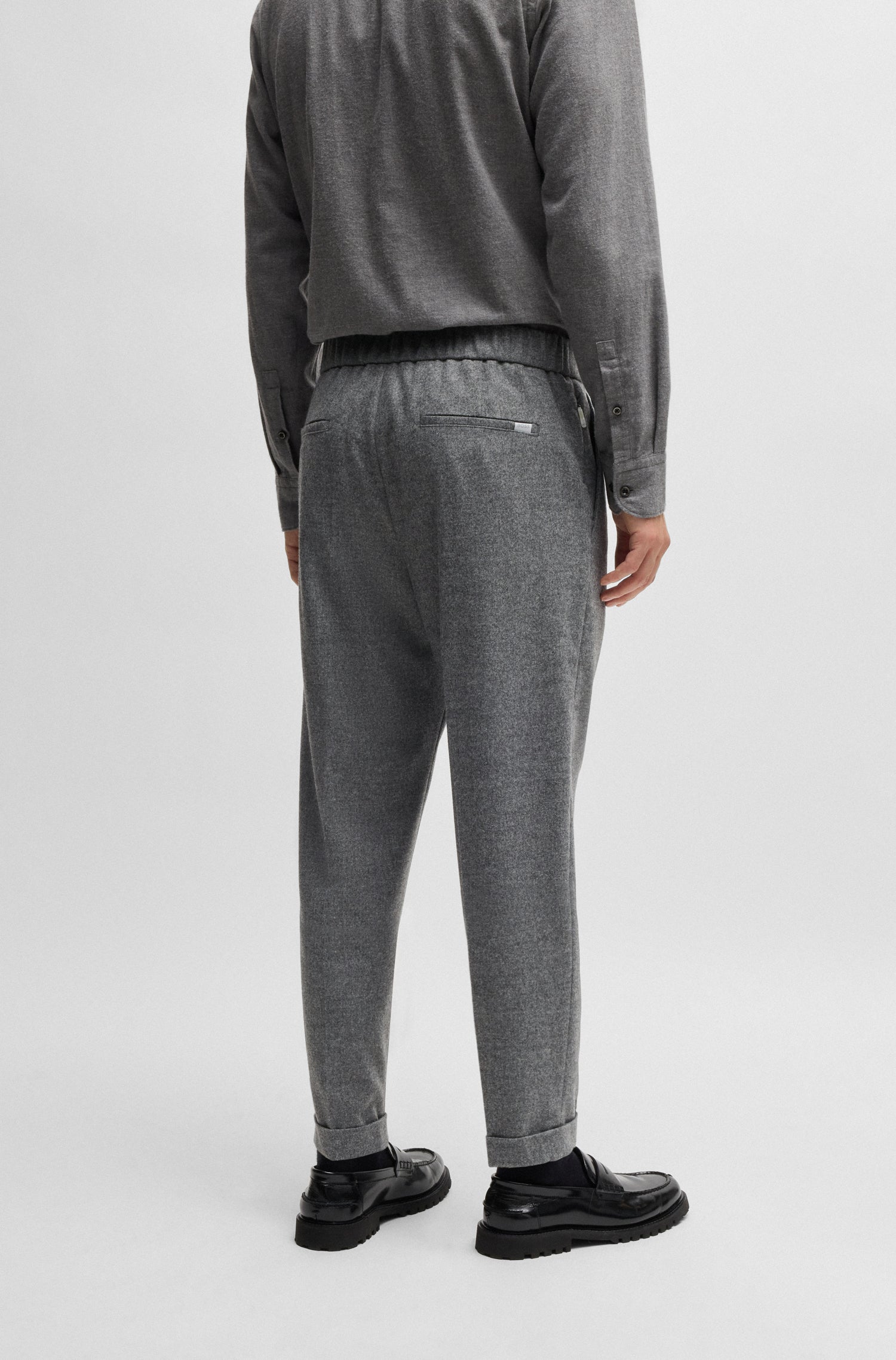 Hugo Poss Prian Trouser Silver