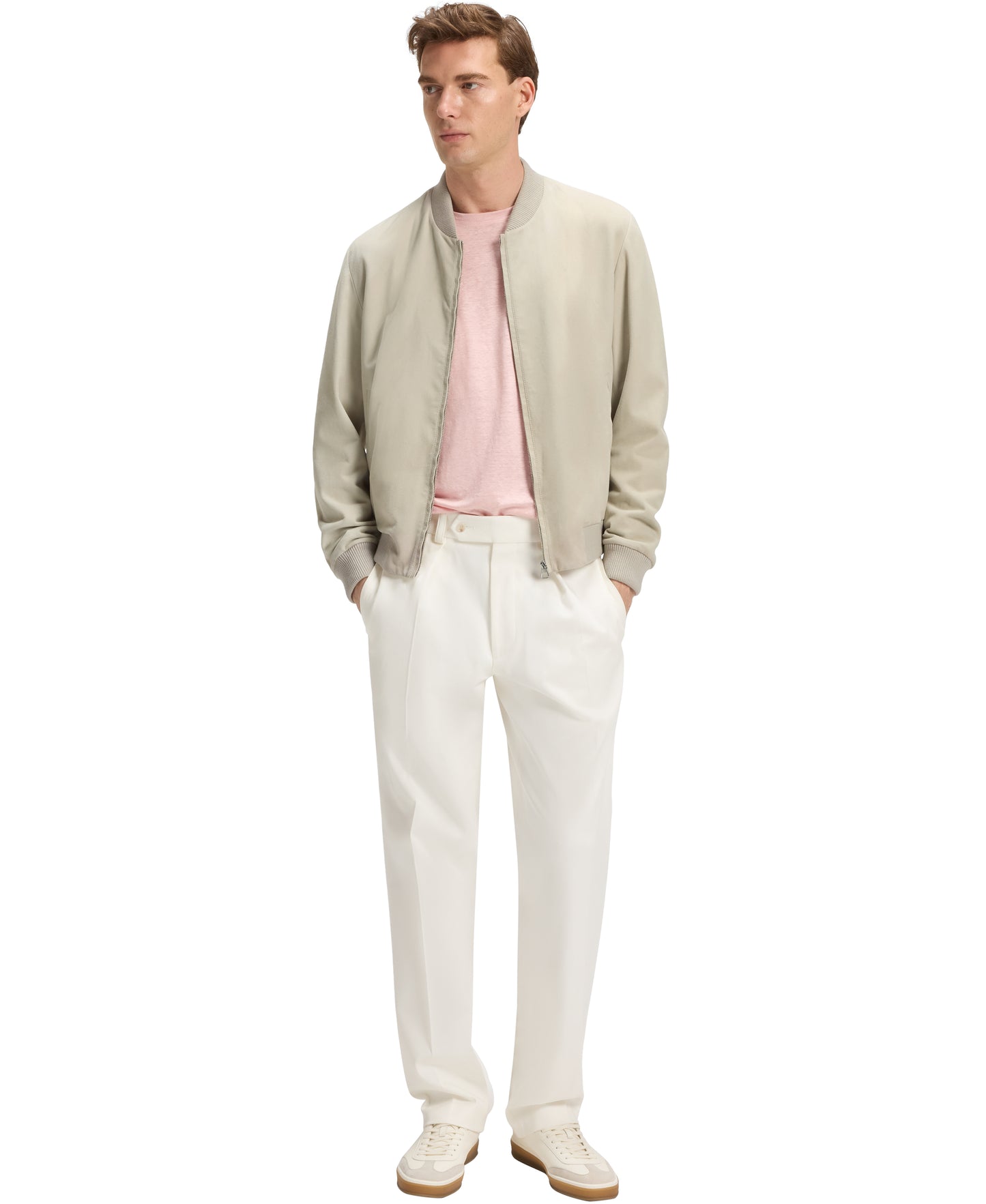 BECKHAM x BOSS Suede Bomber Jacket