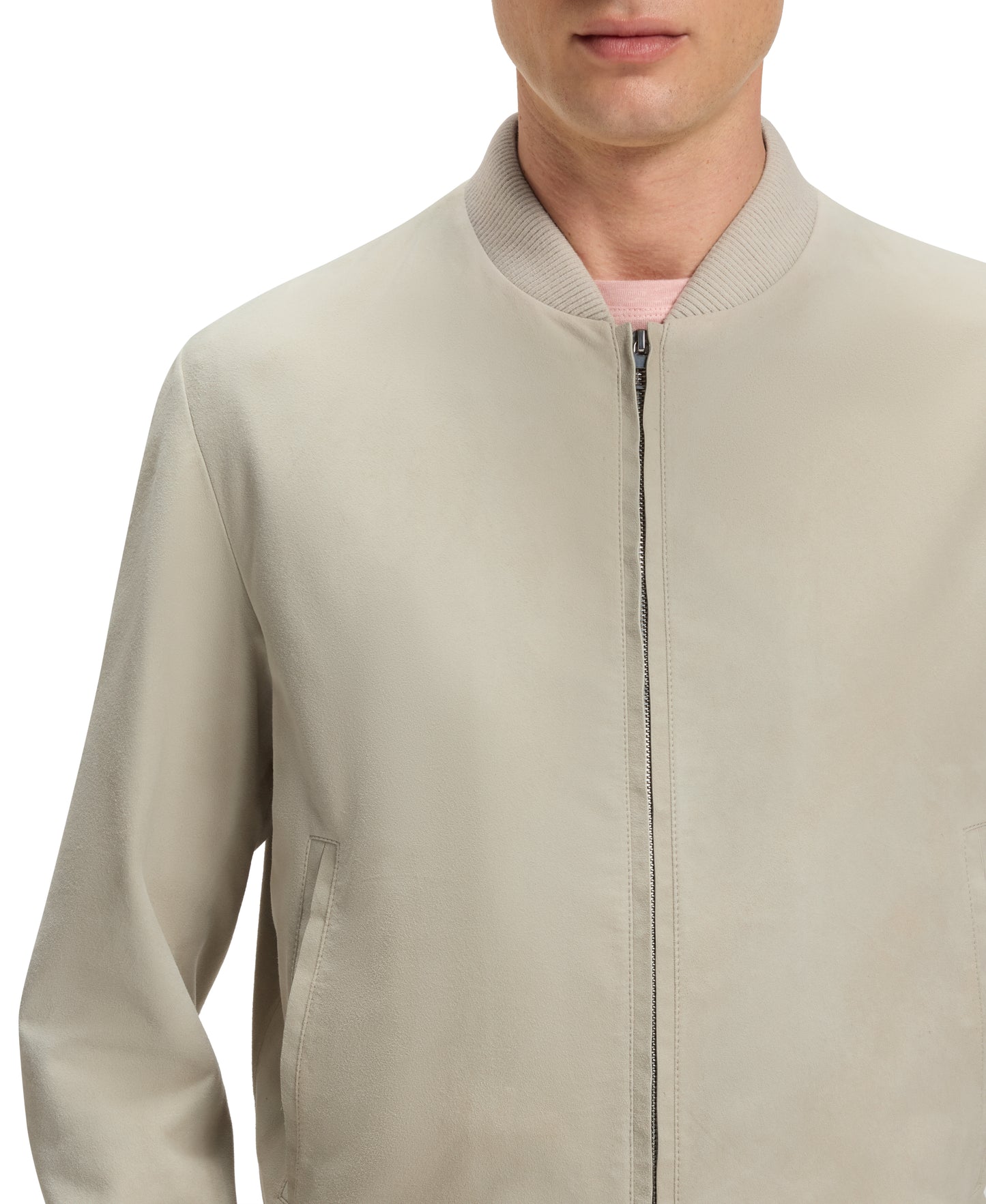 BECKHAM x BOSS Suede Bomber Jacket