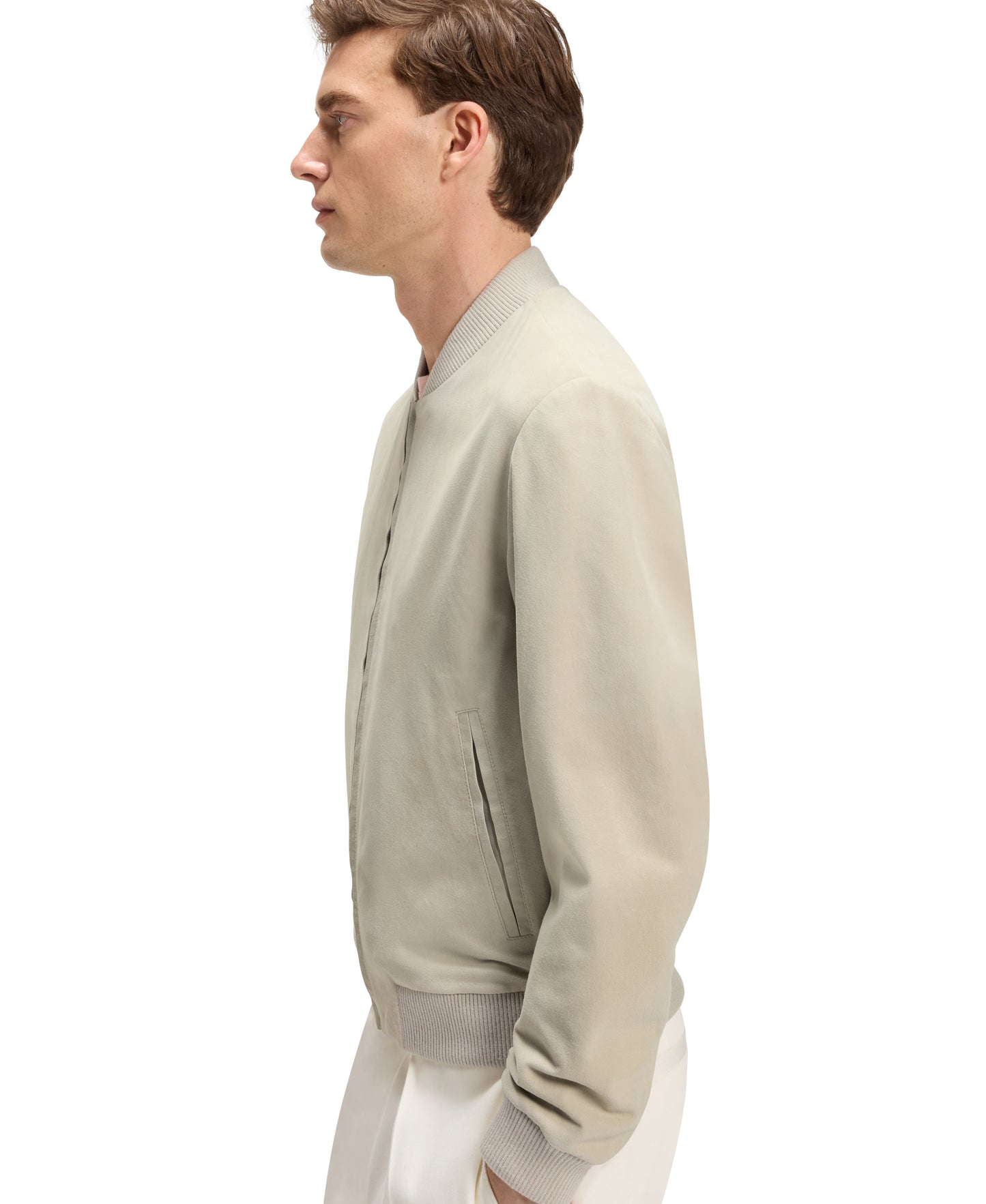 BECKHAM x BOSS Suede Bomber Jacket
