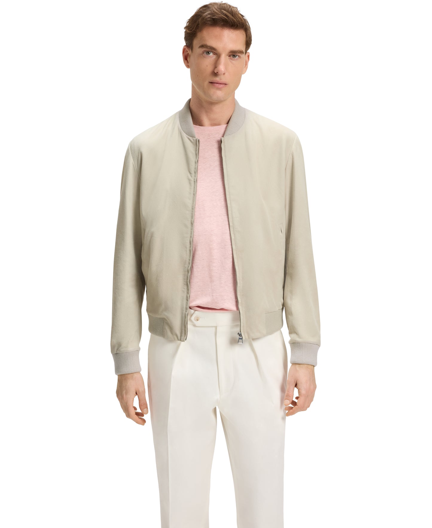 BECKHAM x BOSS Suede Bomber Jacket