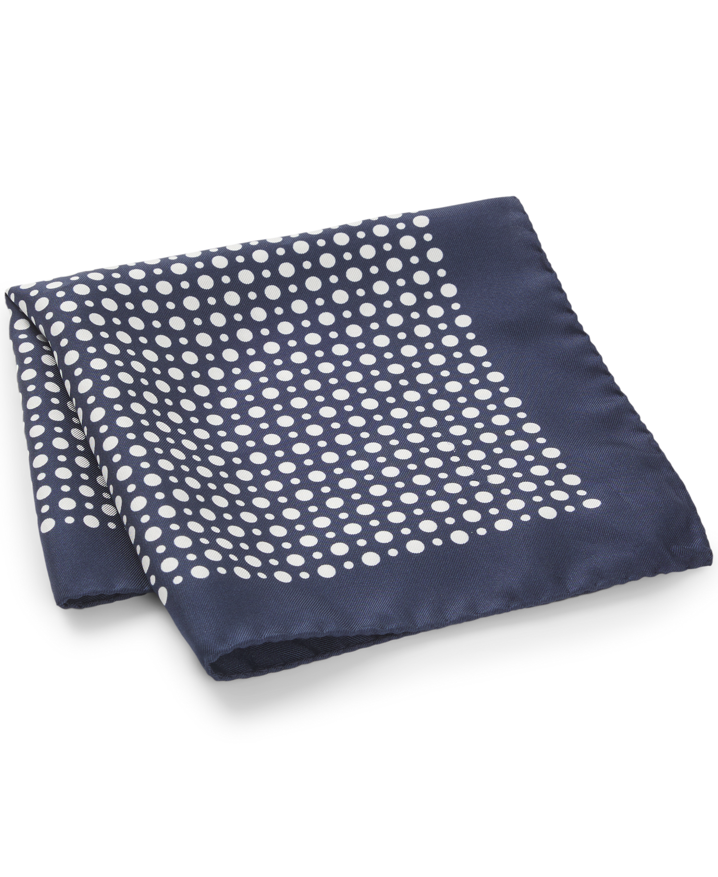 BECKHAM x BOSS Printed Silk Pocket Square Dark Blue
