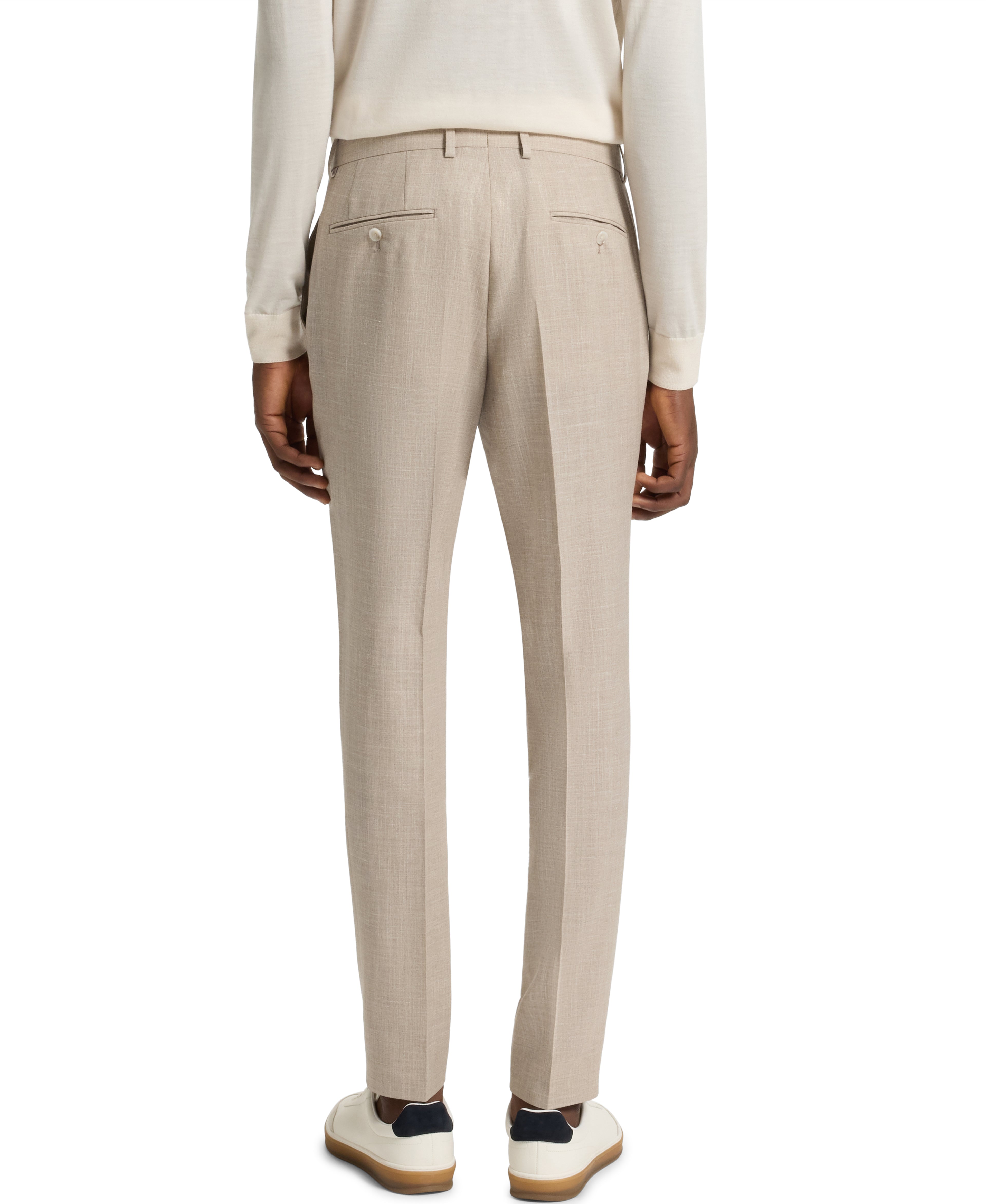 BECKHAM x BOSS Wool Blend Beige Suit