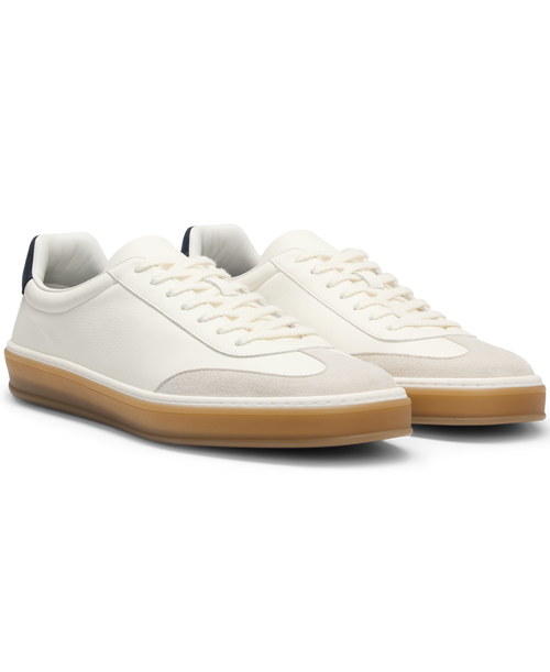 BECKHAM x BOSS Leather Trainers with Suede Trims