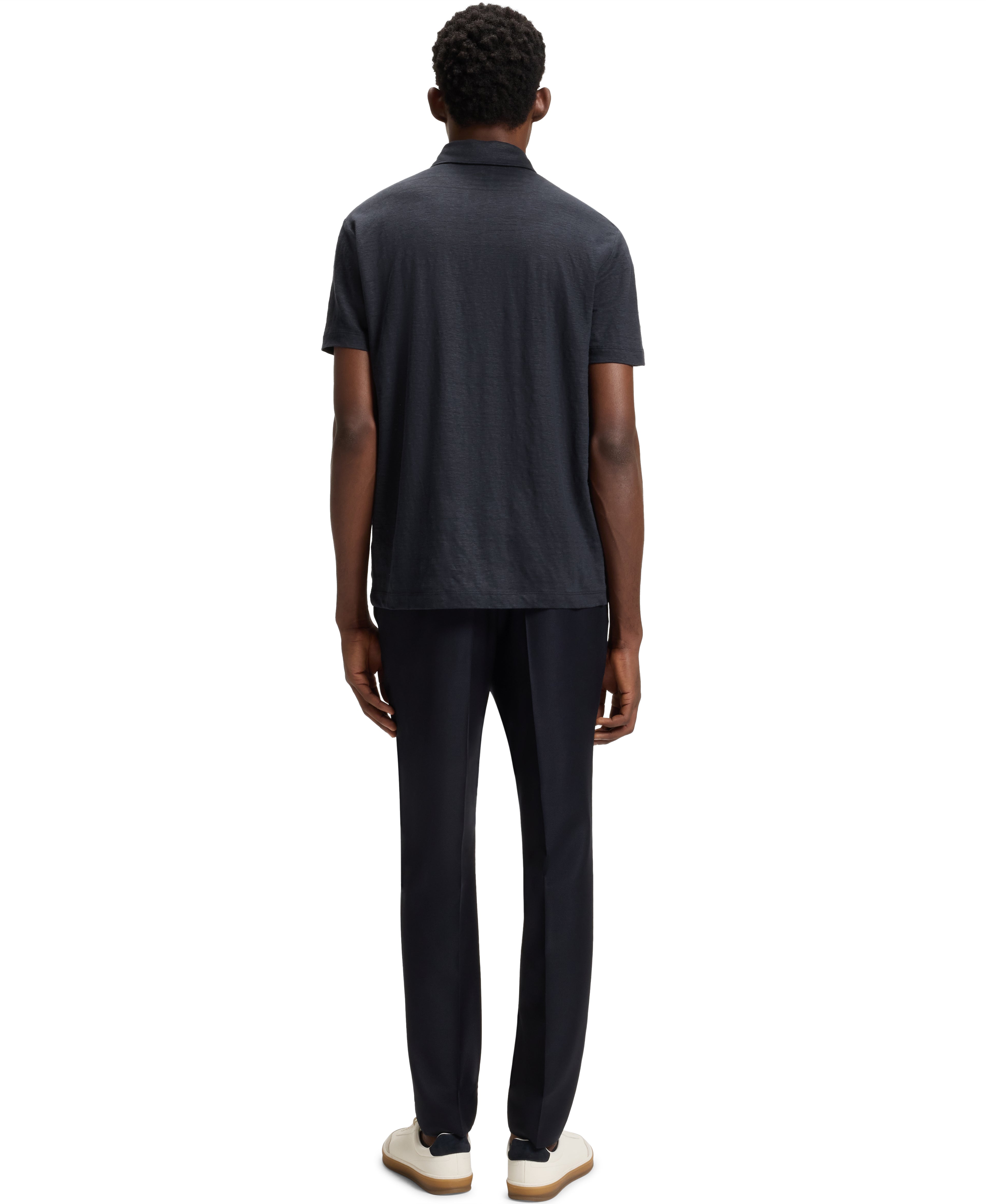 BECKHAM x BOSS Linen Polo Shirt