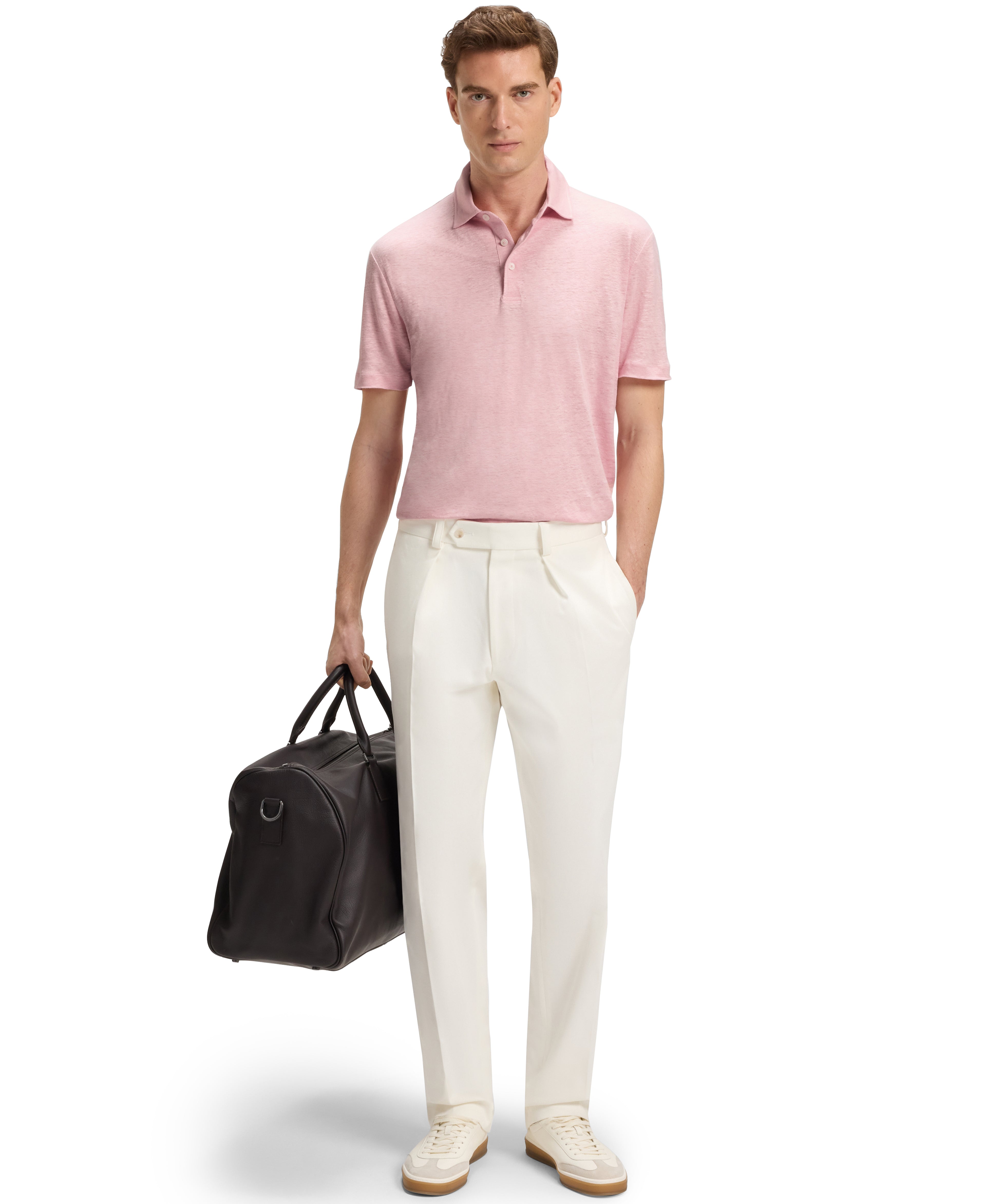 BECKHAM x BOSS Polo Shirt in Linen