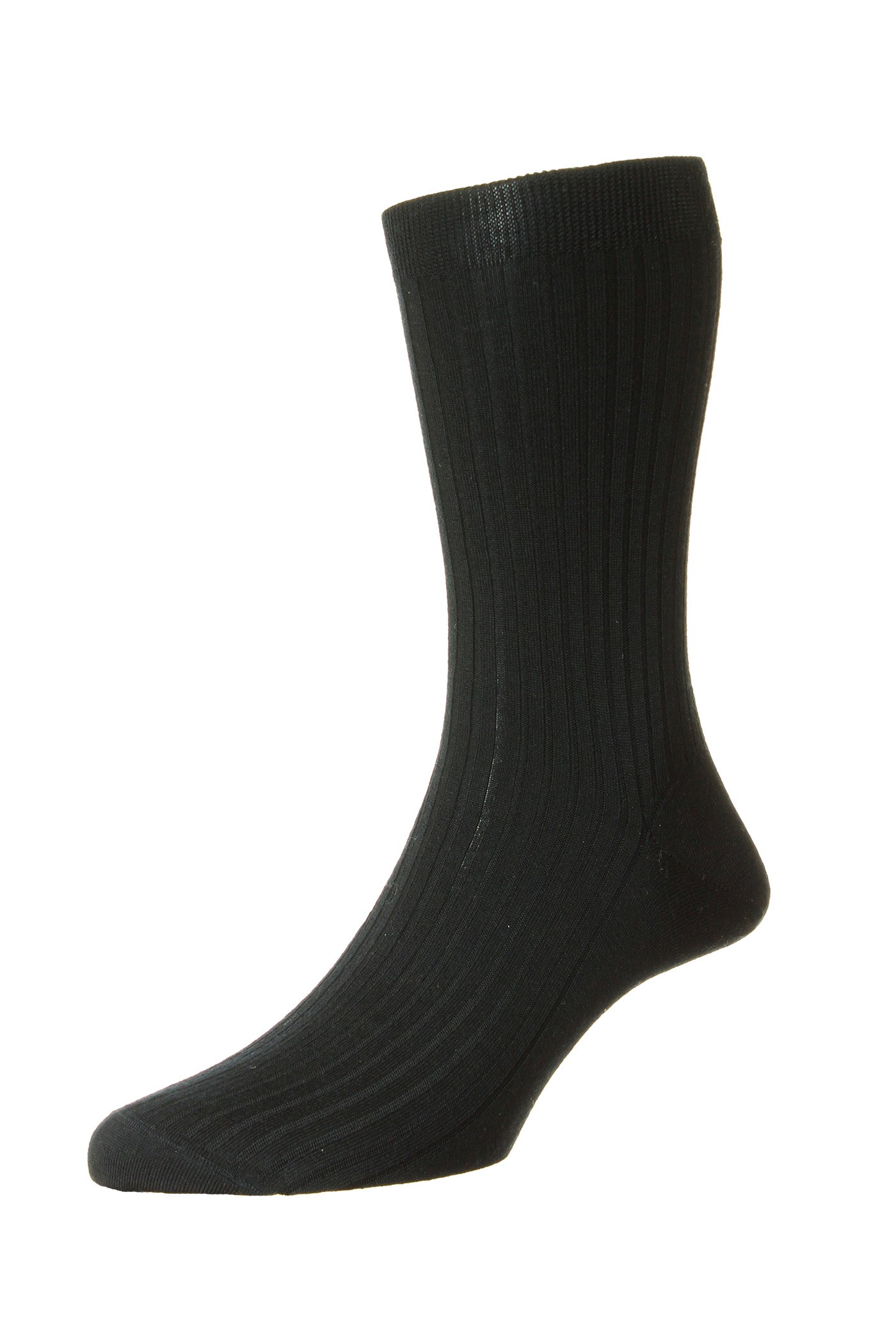 Pantherella Kangley Merino Super 100s Socks Black