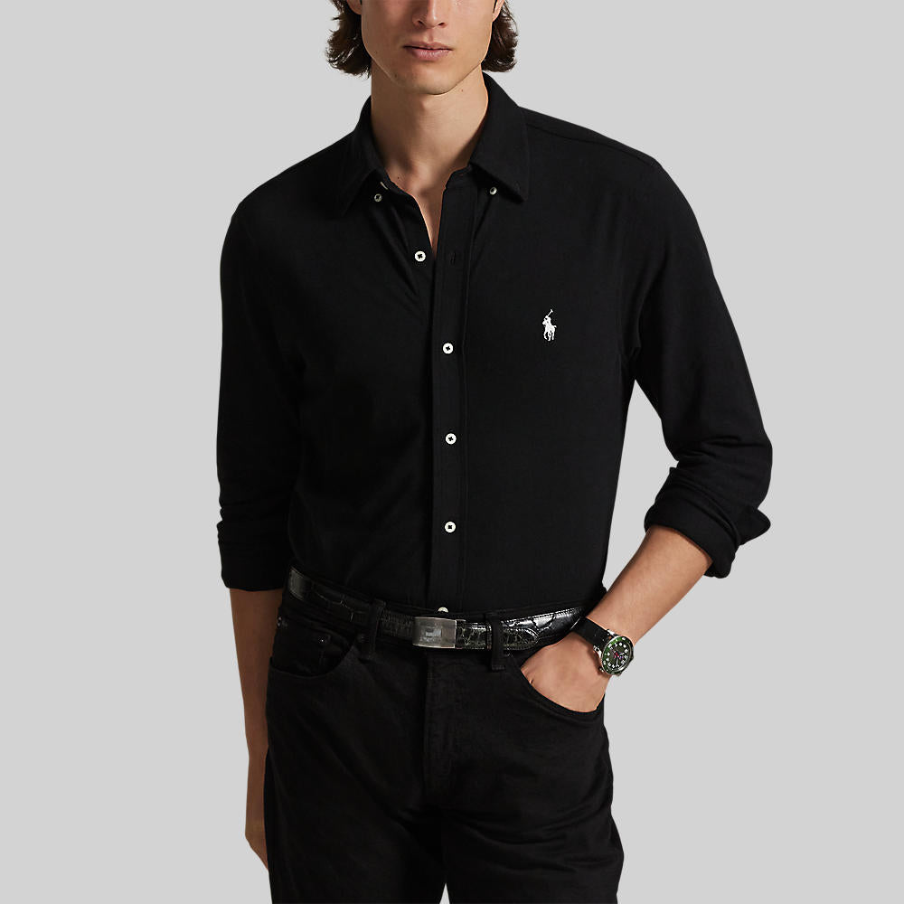 Polo Ralph Lauren Featherweight Mesh LS Shirt Black