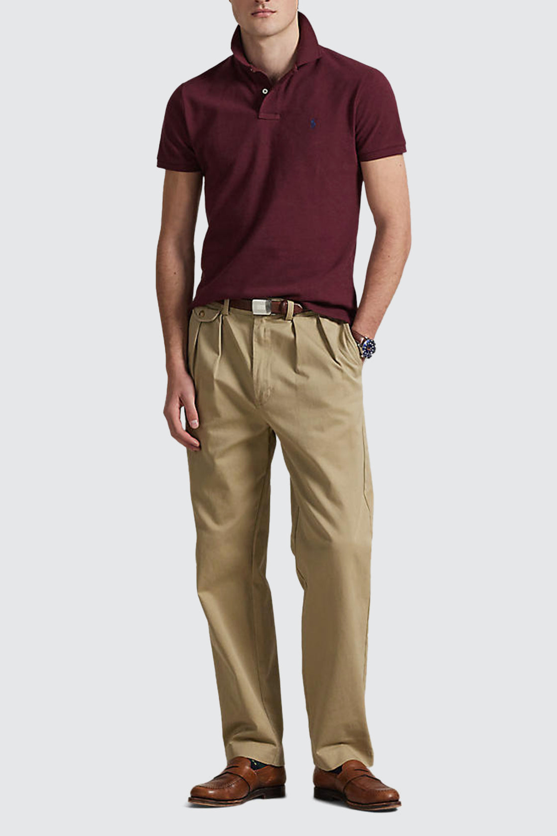 Polo Ralph Lauren The Iconic Mesh Polo Shirt Spring Wine Heather