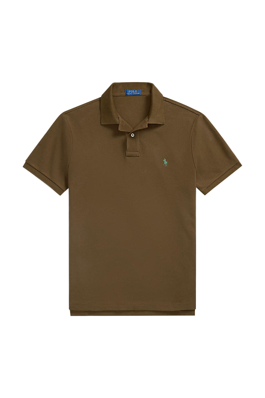 Polo Ralph Lauren Custom Slim Fit Mesh Polo Shirt Nature Brown