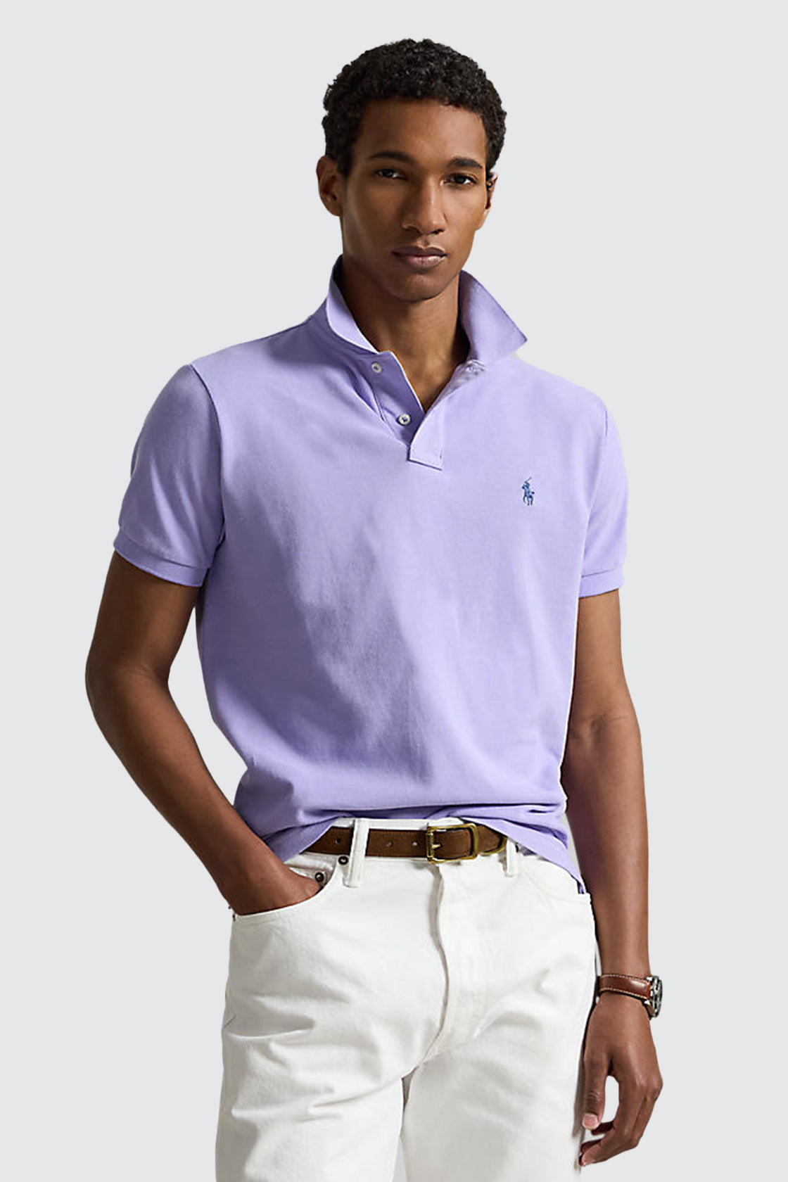Polo Ralph Lauren The Iconic Mesh Polo Shirt Sky Lavender