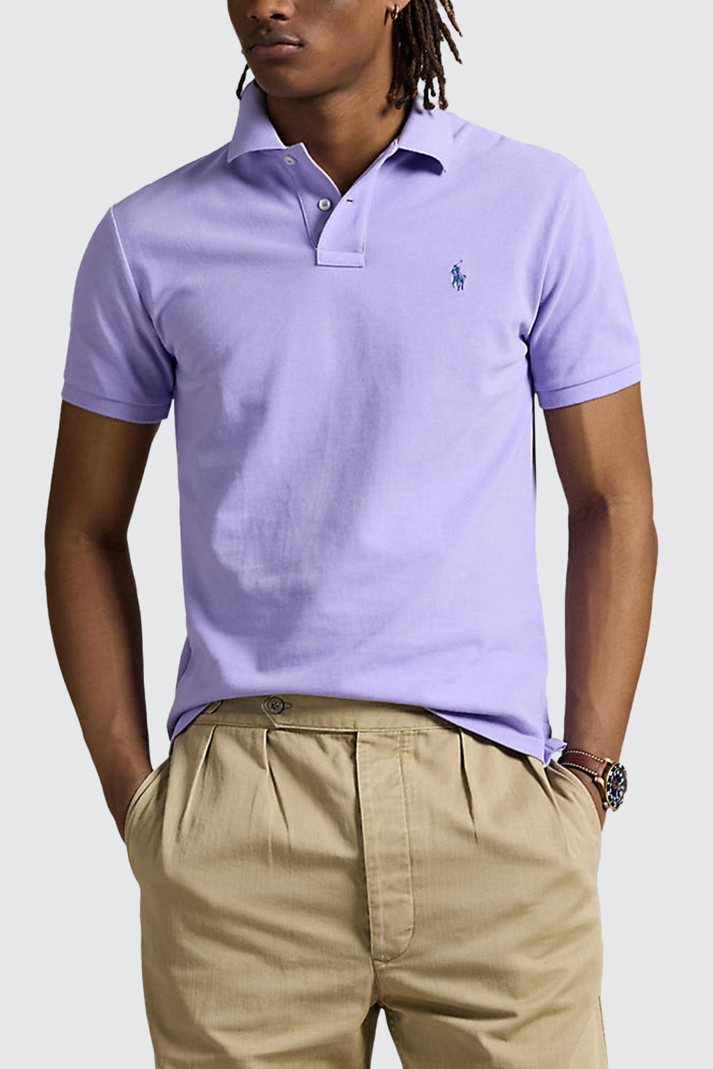 Polo Ralph Lauren The Iconic Mesh Polo Shirt Sky Lavender