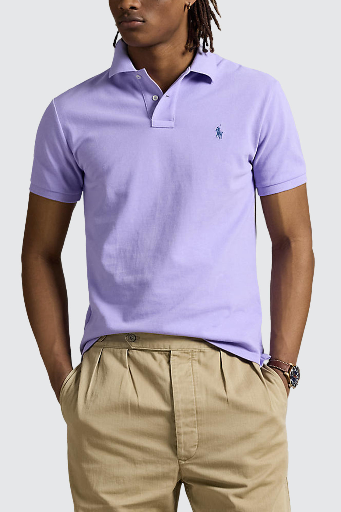 Polo Ralph Lauren The Iconic Mesh Polo Shirt Sky Lavender
