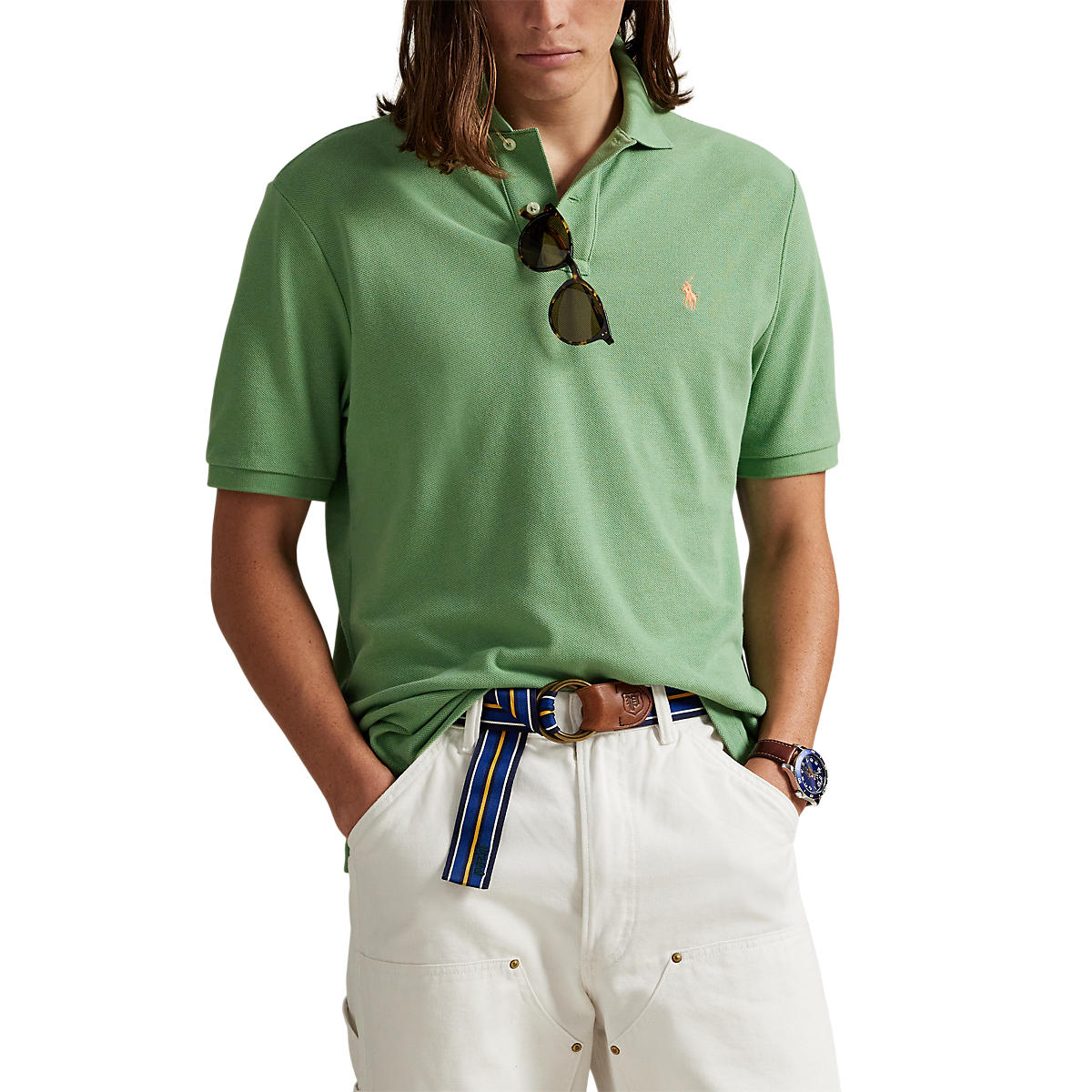 Polo Ralph Lauren The Iconic Mesh Polo Shirt Outback Green