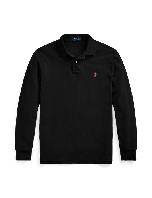 Polo Ralph Lauren Custom Slim LS Polo Black