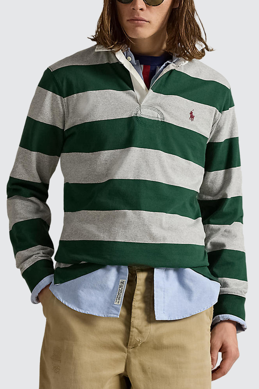 Polo Ralph Lauren The Iconic Rugby Shirt Vintage Pine/Andover Heather