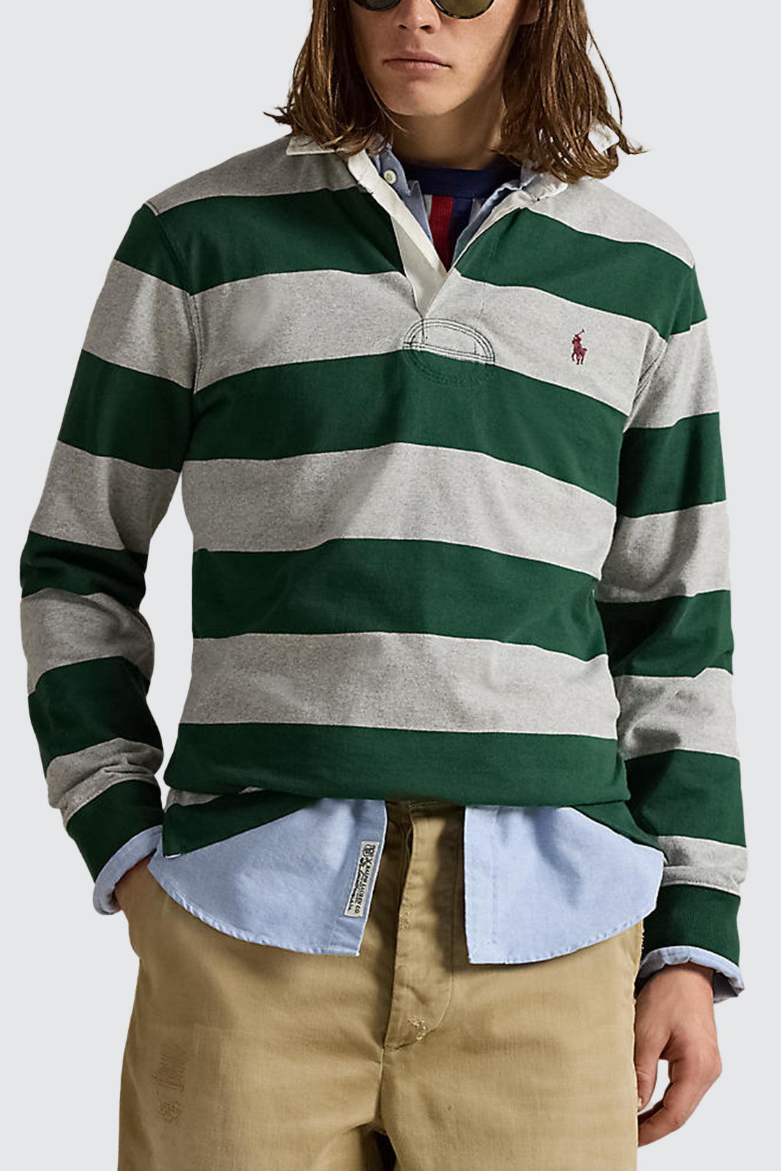 Polo Ralph Lauren The Iconic Rugby Shirt Vintage Pine/Andover Heather