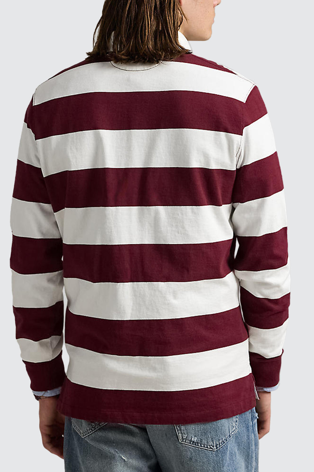 Polo Ralph Lauren The Iconic Rugby Shirt Classic Wine/Trophy Cream
